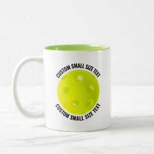 Taza Bicolor Pickleball & Texto Pequeño VERDE LIMA 325ml Person