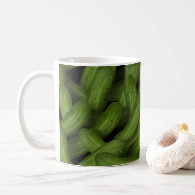 Taza Bicolor Pickles Mug (Con donut)