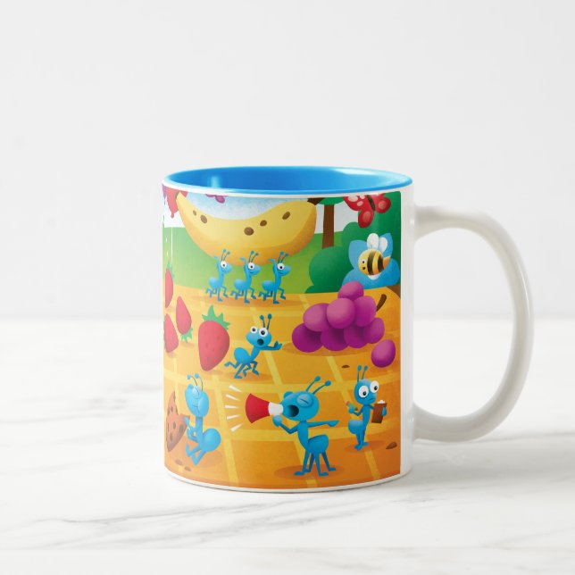 Taza Bicolor Picnic de verano (Derecha)