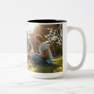 Taza Bicolor "Picnic de verano" "Descanso familiar" "Día en el