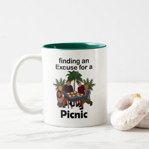 Taza Bicolor Pícnic Encontrando Una Excusa Para Una Fiesta De P