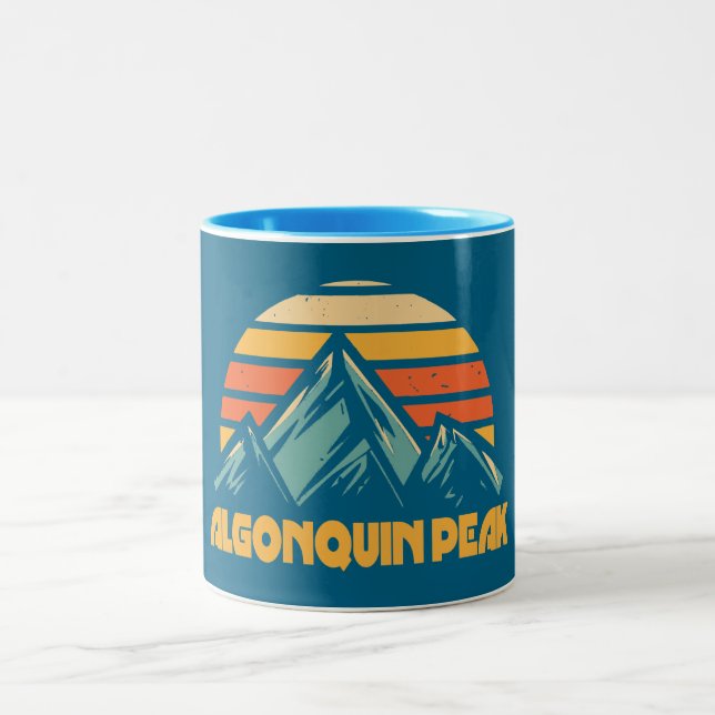 Taza Bicolor Pico Algonquin Retro Turquesa (Centro)