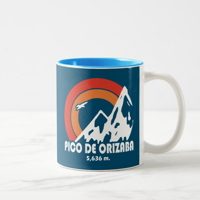 Taza Bicolor Pico de Orizaba México Águila Sol (Derecha)