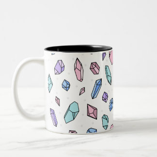 Taza Bicolor Piedra de gemas de moda para pastel de moda suave 