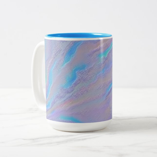 Taza Bicolor Piedra iridiscente mezmerizante (Anverso izquierdo)