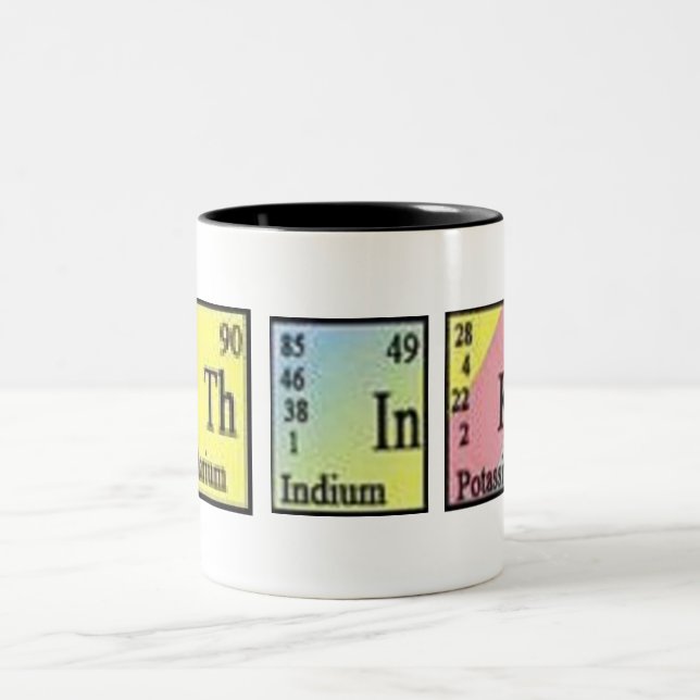 Taza Bicolor Piense la química (Centro)