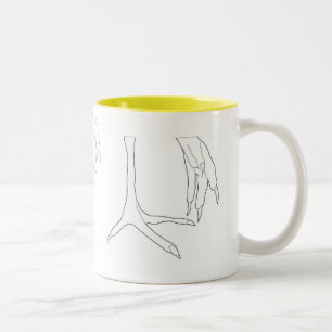 Taza Bicolor pies del pollo