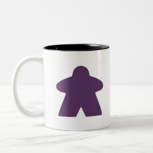 Taza Bicolor Pieza de juego de mesa de morado