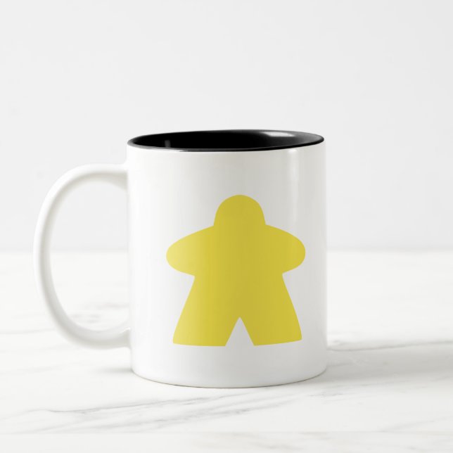 Taza Bicolor Pieza de juego de tablero amarillo (Izquierda)