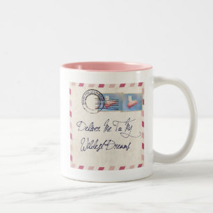 Taza Bicolor Pig volador AIrmail