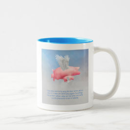 Taza Bicolor Piglets voladores