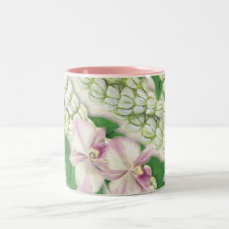 Taza Bicolor Pikake Lei(sq) Mug