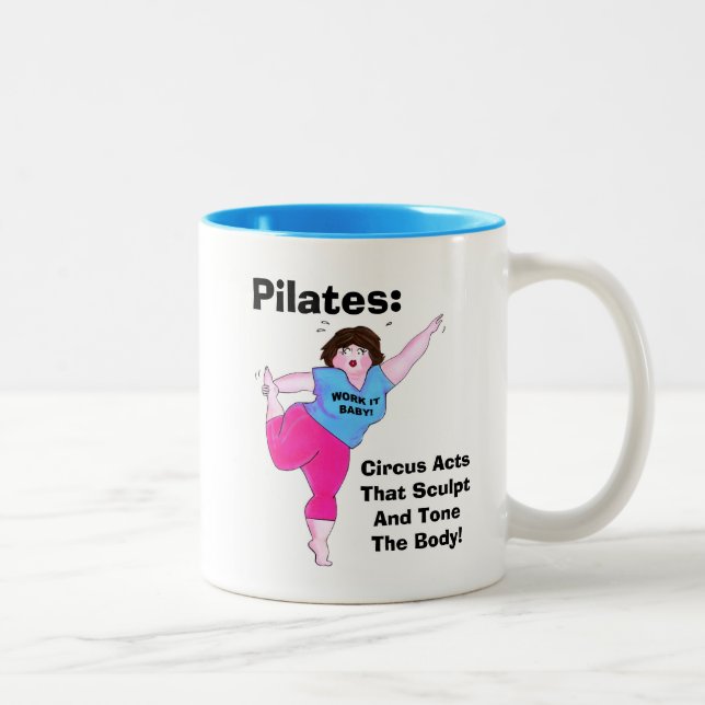 Taza Bicolor "PILATES - Actos de circo" (Derecha)