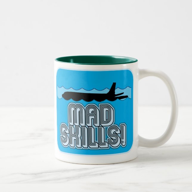 Taza Bicolor Piloto de aptitudes para el hombre (Derecha)