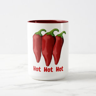 Taza Bicolor Pimientos de chile rojos