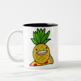 Taza Bicolor Piña en Pizza Mug