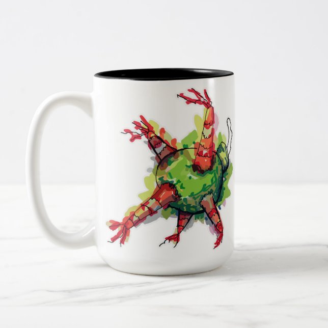 Taza Bicolor Piñata de Navidad (Izquierda)