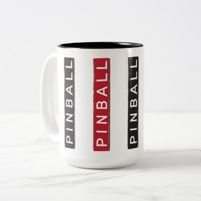 TAZA BICOLOR PINBALL (Anverso izquierdo)