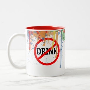 Taza Bicolor Pincel de Artista, No Beber