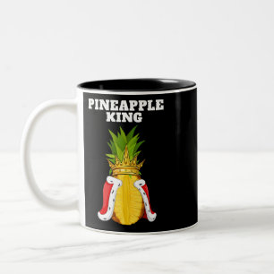 Taza Bicolor Pineapple King Mens Pineapple Lover Shirte Cute Pi