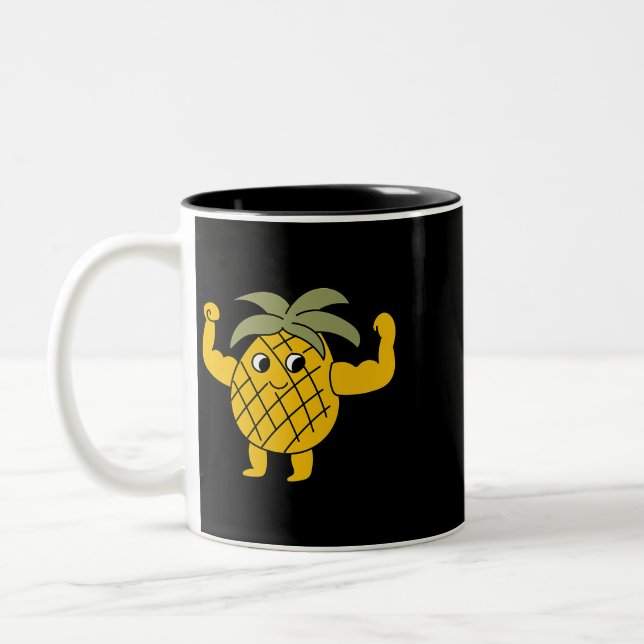 Taza Bicolor Pineapple Posando Gimnasio de Construcción de Cuer (Izquierda)