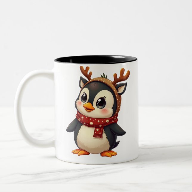 Taza Bicolor Pingüino (Izquierda)
