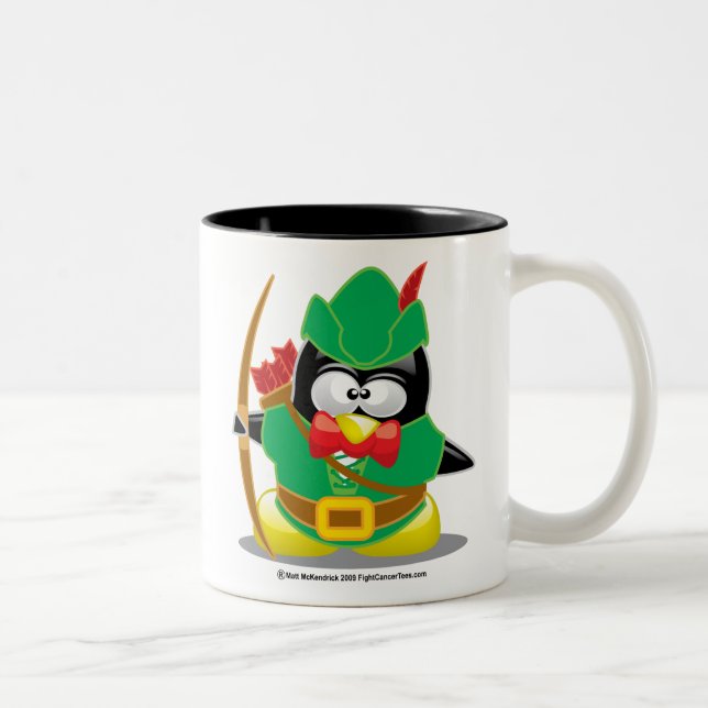 Taza Bicolor Pingüino de Robin Hood (Derecha)