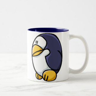 Taza Bicolor Pingüino del dibujo animado