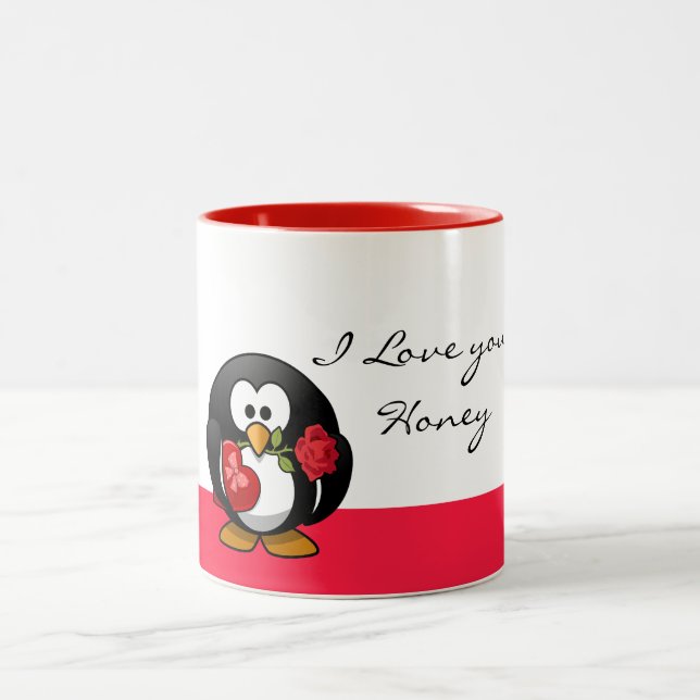Taza Bicolor Pingüino Love Mug (Centro)