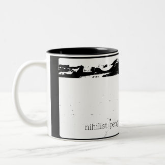 Taza Bicolor Pingüino nihilista