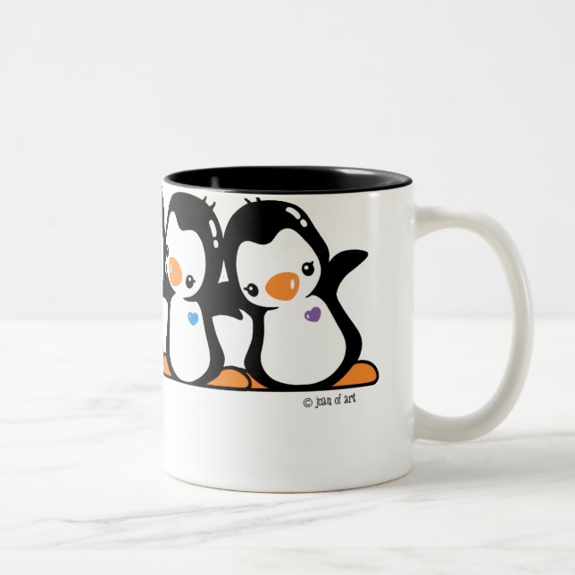 Taza Bicolor Pingüinos (Derecha)