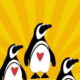 Taza Bicolor Pingüinos