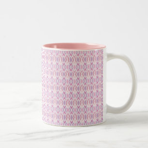 Taza Bicolor Pink Argyle