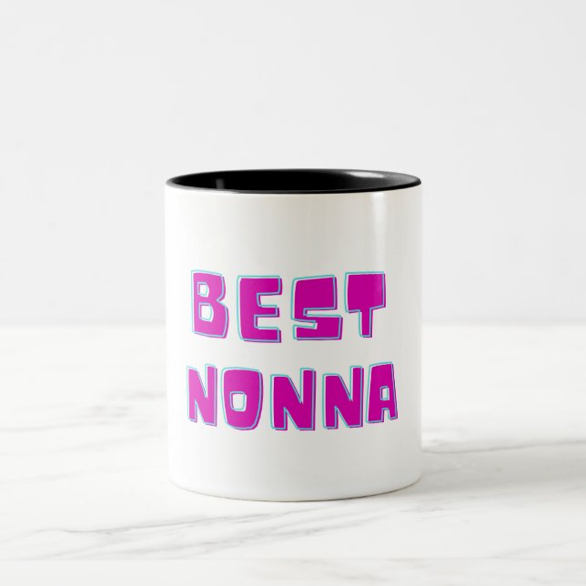 Taza Bicolor Pink Best Nonna Mug (Centro)