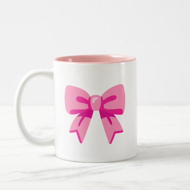 Taza Bicolor Pink Bow (Izquierda)