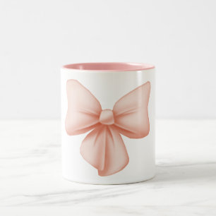 Taza Bicolor Pink Bow Mug