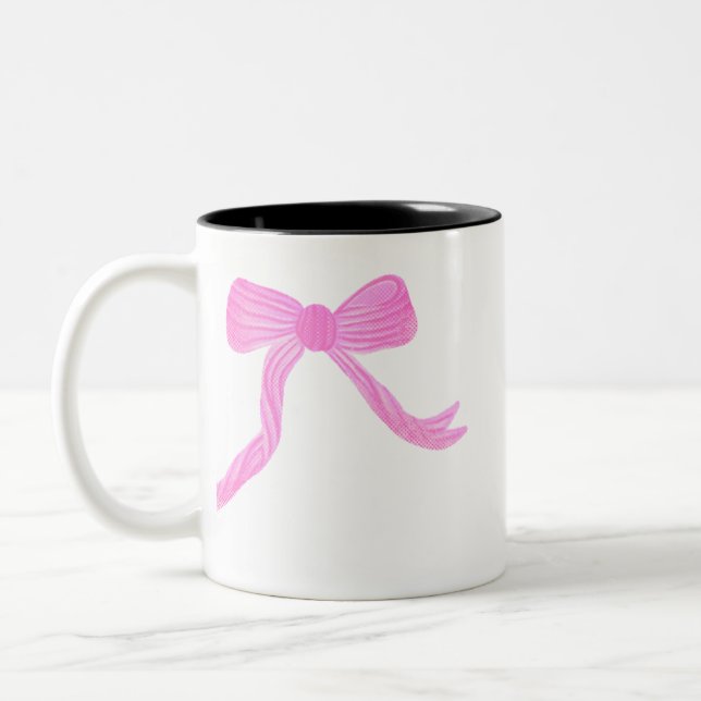 Taza Bicolor Pink Bow Mug (Izquierda)