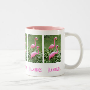 Taza Bicolor PINK FLAMINGOS mug