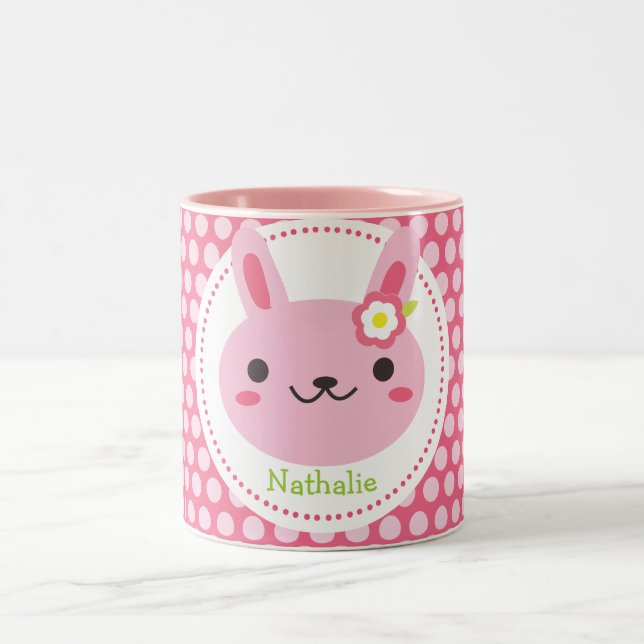 Taza Bicolor Pink Kawaii Bunny (Centro)