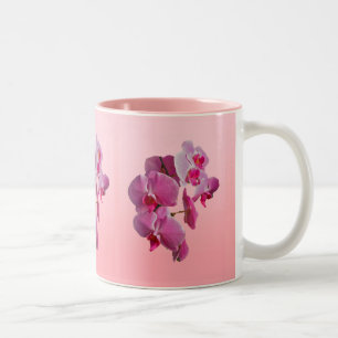 Taza Bicolor Pink Orchids Mug
