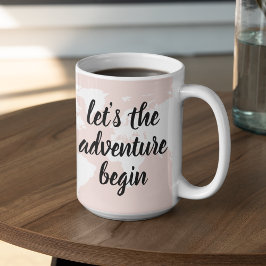 Taza Bicolor Pink positivo vamos al mapa mundial de aventuras