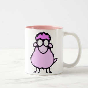 Taza Bicolor Pink Sheep Mug