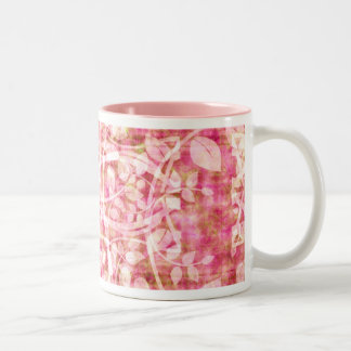 Taza Bicolor PinkLeaves Mug