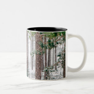Taza Bicolor Pinos nevados