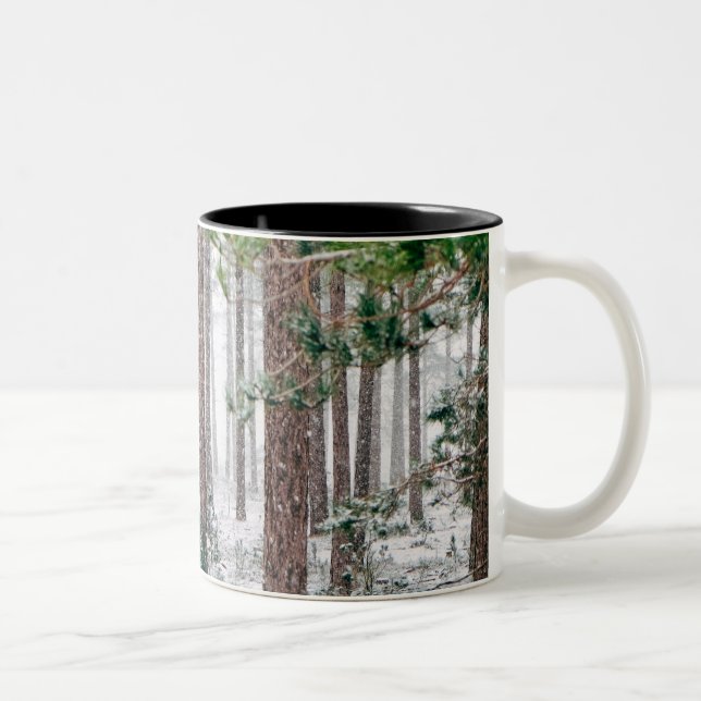 Taza Bicolor Pinos nevados (Derecha)
