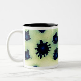 Taza Bicolor Pintar bandeja en azul