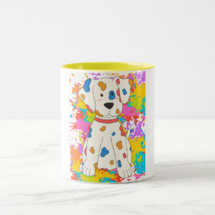Taza Bicolor pintar perro