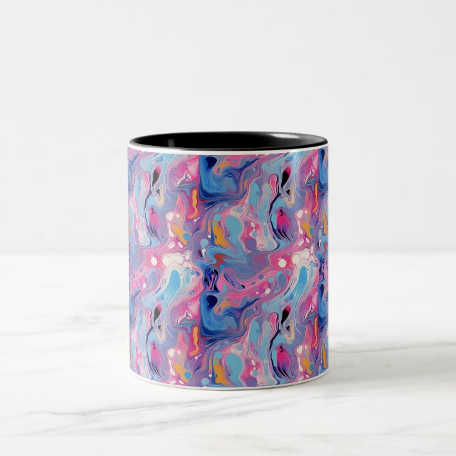 Taza Bicolor Pintura abstracta 03 (Centro)