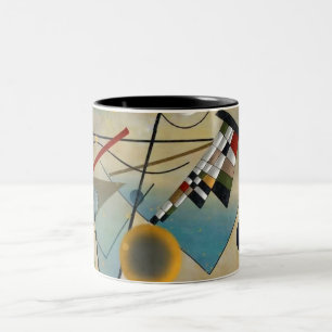 Taza Bicolor Pintura abstracta de la composición de Kandinsky