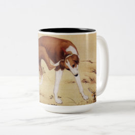 Taza Bicolor Pintura china 3 año de perro 2018